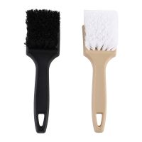 1pc Auto Tire Rim Brush Wheel Hub Cleaning Brushes Car Wheels Detailing Cleaning Accessories Black White Tire Auto Washing Tool