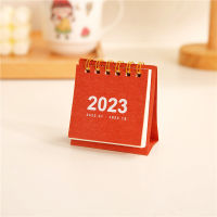 2022-2023 Office Decoration Daily Scheduler Note Mini Desktop Paper Dual Table Planner Simple Solid Color Ins