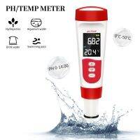 ดิจิตอล PH Temp Meter มืออาชีพคุณภาพน้ำความบริสุทธิ์ทดสอบอุณหภูมิปากกา Acidometer สำหรับสระว่ายน้ำห้องปฏิบัติการพิพิธภัณฑ์สัตว์น้ำ