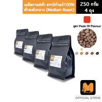 เมล็ดกาแฟคั่ว อราบิก้าแท้100% สูตรPeak Of Flavour 1(Kg.) ตรา มาสเตอร์พีซคอฟฟี่ (masterpiece coffee)