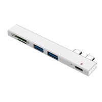 Double-Head Type-C 2.0 Hub Multi-Function Hub Sd/TF Card Reader Type C Five-In-One Expansion Dock