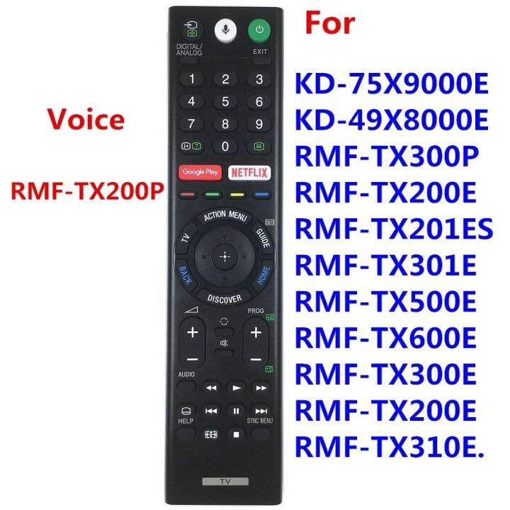 RMF-TX200P รีโมทคอนลเสียงใหม่สำหรับทีวี KD-75X9000E KD-49X8000E สำหรับ ...