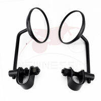 Universal 8mm Motorcycle Retro Vintage Round Rearview View Stainless Mirror Classic 22mm-25mm 78" Handle Bar Mirror Mount