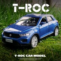 【CC】 1:36 T-ROC Alloy Car Diecast  amp; Vehicles Metal Pull Back Collection Childrens F344