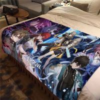 Animated Game Honkai Star Rail Printed Throw Blankets Space Fantasy for Beds Plush Anime Girl Bedding Cover Lightweight Quilt