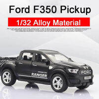 รถโลหะผสมรถกระบะ F350 132 Ford Raptor ของเล่นเด็กจำลองโลหะหล่อยานพาหนะล้ออะไหล่ที่ถอดออกได้สำหรับเป็นของขวัญเด็ก