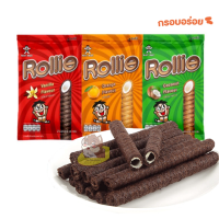 ZEJUN เวเฟอร์โรล นมแดง รสผลไม้ 旺旺 Rollie 香草味 18 G