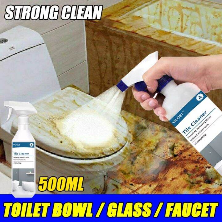 500ml bathroom cleaning Scale Remover Spray Steel Faucet cleaner