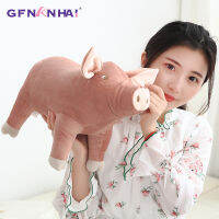 【CW】หมูจำลองตุ๊กตาของเล่น25-40-50-60cm Plush ตุ๊กตาสำหรับเด็กคุณภาพสูงนุ่มผ้าฝ้ายเด็ก Brinquedos สัตว์สำหรับของขวัญ  hot ร้อน 1 1 1 1