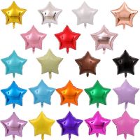 hyfvbujh❣⊙  18-Inch Five-Pointed Aluminum Film Helium Birthday Decoration Supplies