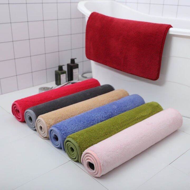 พรมปูพื้นห้องน้ำ-bathroom-rug-non-slip-พรมหน้าห้องน้ำ-พรมเช็ดเท้า-กันลื่น-ซับน้ำได้ดี-พรมเช้ดเท้าห้องน้ำ-อัพเกรดคุณภาพหนาขึ้น-พรมในห้องน้ำ-พรมห้องน้ำ-แห้งเร็ว-พรมเช็ดเท้าในห้องน้ำ-bath-mat-พรมเช็ดเท้า