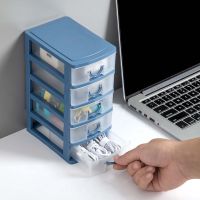 ❧◑❡ Transparent Drawer Storage Box Desktop Office Debris Sorting Box For Dressing Table