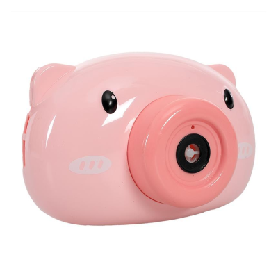 Automatic Funny Cute Cartoon Pig Animal Soap Children Bubble Maker Camera Bath Wrap Machine Toys Bubble Gifts for Kids and Girls