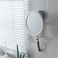 Household Bathroom Medium Round Mirror with Hook Mirror Storage Hanging Towel Bathroom Mirror Smart Bathroom Light Makeup Mirror