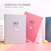 ☊❄ 365 Everyday Planner Notebook Colored Pages Learning Plan Days Timeline Schedule Notepad Diary Girl Student Stationery