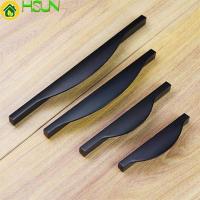 2.5 3.75 5 6.3 Unique Kitchen Cabinet Handle Knob Matte Black Dresser Pull Drawer Pulls Handle Knobs Modern Cupboard Handle