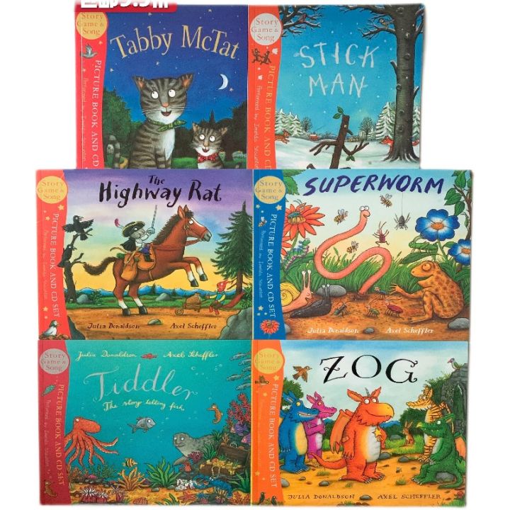 Julia Donaldson Tabby McTat, Stick Man, The Highway Rat, Superworm ...