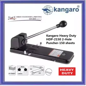 Kangaro HDP-1320 1 Hole Heavy Duty Puncher- 300 sheets ( Kangaro 1320,  penumbuk 1 lubang, puncher paper, 1 Hole Puncher)