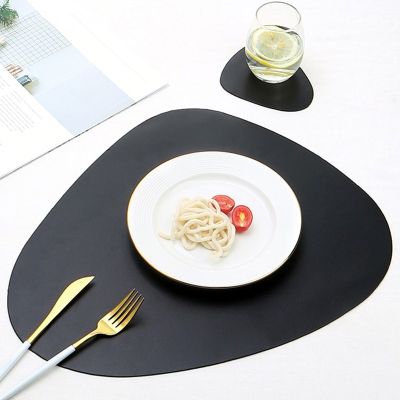 【CW】✎∋☑  Oilproof Dinner Table Placemats Non Resistance Washable Mats Cup Coasters for