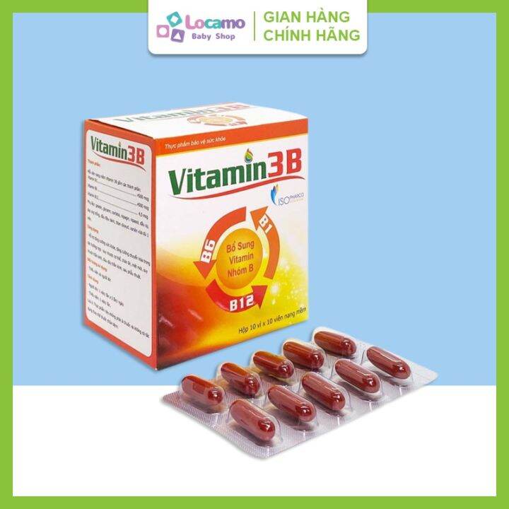 Vitamin 3b Bổ Sung Vitamin B1 B6 B12 Tăng Cường Sức Khỏe Nâng Cao Sức đề Kháng Giảm Tê Bì Chân