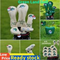 2023 NEW for☒┅✲ [Limited Edition]Malbon Golf Club Cover 135UT Iron Putter Cover Golf Headcovers for Driver Hybrid Putter Fairway Woods Cover PU leather Head Covers Set Protector Golf Accessories