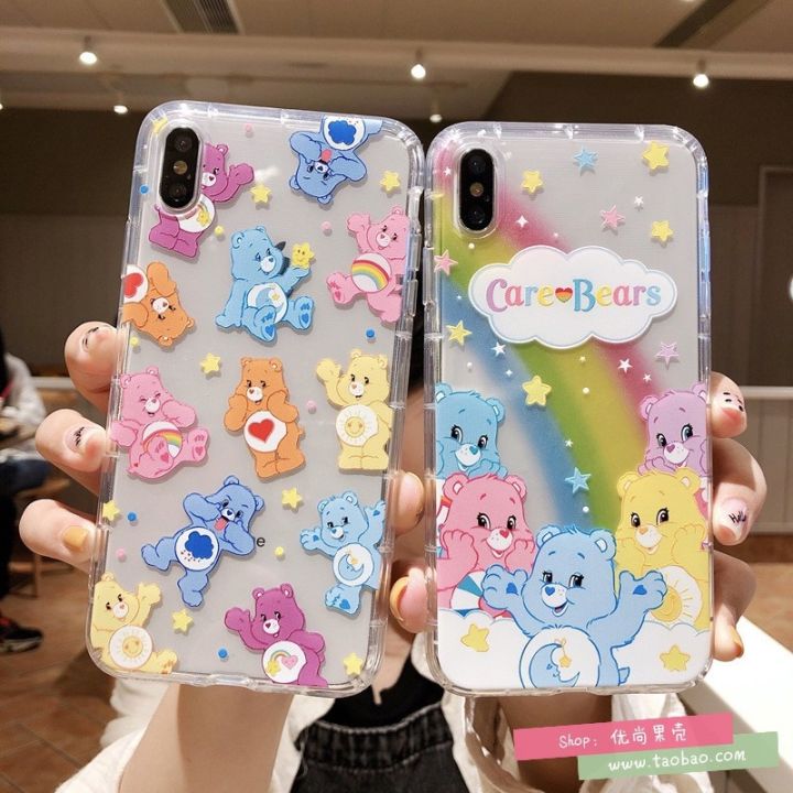 พร้อมส่งในไทย-เคสซิลิโคน-สกรีนลายการ์ตูนแคแบร์-นิ่ม-ใช้สำหรับipทุกรุ่น-309