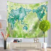 World Map Pattern Wall Tapestry Wall Hanging Blanket Farmhouse DecorHome Decorations Machine A Imprimer Sur Tissu Shabby Chic