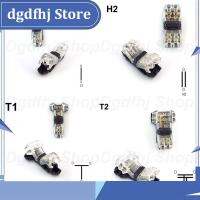 Dgdfhj Shop D1 T1 t2 H2 T Type Scotch Lock Quick electric Wire Connectors 2 Pin Cable 3 Way No Soldering Compact Crimp Terminal Block