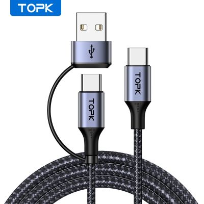 สายชาร์จ USB เร็ว PD 60W AD10 C เป็นประเภทสำหรับ MacBook Pro Samsung Xiaom