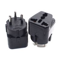 ♨ Black copper CE Universal Socket Israel Travel Adapter plug EU US UK German Franch Russia India to Israel Wall Charger Converter