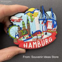 Germany Hamburg Tourist Travel Gift Souvenir 3D Rubber Refrigerator Fridge Magnet Sticker Home Decor