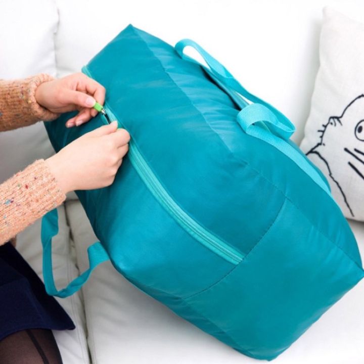 กระเป๋าเดินทางพกพา-กระเป๋าเสริม-พับได้-กันน้ำ-รับน้ำหนักได้เยอะ-มี-4-สีให้เลือก