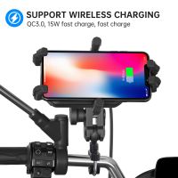 Motorcycle Mobile Phone Holder 15W Wireless Fast Charging  Shock Absorption And Anti Shaking For HONDA Forza 125 HONDAPcx Cb650r