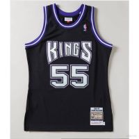 เสื้อคุณภาพสูง เสื้อกีฬาแขนกุด ลายทีม BKB 2000-01 NBA Jersey Sacramento Kings No.55 Jason Williams พลัสไซซ์