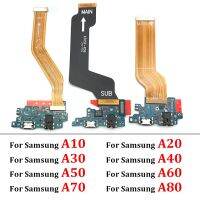 Papan konektor Port pengisi daya USB Flex Mainboard untuk Samsung A10 A20 A30 A40 A50 A70 A10S A20S A30S A50S A31 Port pengisian daya