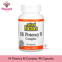 Natural Factors, Hi Potency B Complex, 90 Capsules