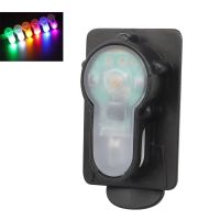 【LZ】♠✉✵  Waterproof Tactical Signal Light Molle Clip Lâmpada de sobrevivência ao ar livre colete de caça cinto capacete de bicicleta