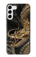 เคสมือถือ Samsung Galaxy S23 Plus ลายมังกรทอง Gold Dragon Case For Samsung Galaxy S23 Plus