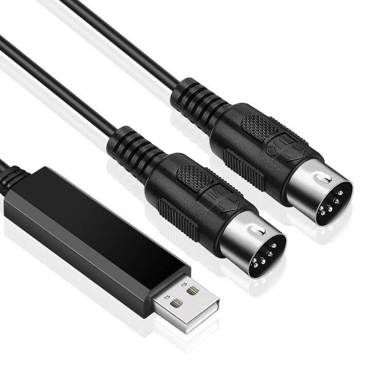 2x-usb-midi-cable-converter-usb-interface-to-in-out-midi-cord-for-pc-laptop-to-piano-keyboard-in-music-studio-6-5ft