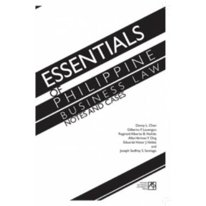 Essentials of Philippine Business Law Notes and Cases Lazada PH