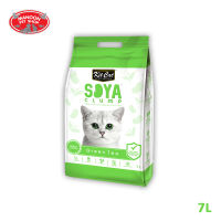 [MANOON] SOYA Soybean Litter 7L (Green Tea) โซยา ทรายแมวเต้าหู้ ขนาด 7 ลิตร (ชาเขียว)