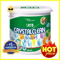 สีน้ำทาภายใน RTB CRYSTAL CLEAN BASE D กึ่งเงา 2.5 แกลลอนINTERIOR PAINT RTB CRYSTAL CLEAN BASE D SEMI GLOSS 2.5GL **หมดแล้วหมดเลย**