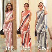 New Arrival!! sleeveless maxi pleats dress?? (590฿ฟรีส่ง) ของใหม่มาแล้วค่า เดรสพลีท สวย เกร๋ ลายดี ปังปุริมากค่าา