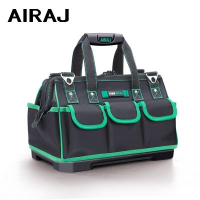 AIRAJ Multifunctional Tool Bag Large Capacity Oxford Canvas Waterproof Bag Wear-Resistant Tool Repair Storage Electrician Bag