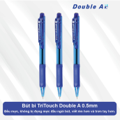Bút bi Double A Tritouch DBP-105 ngòi 0.5mm - Mực xanh