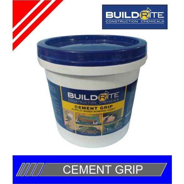 BUILDRITE CEMENT GRIP (4L) BONDING AGENT FOR CONCRETE TILES AND MORTAR