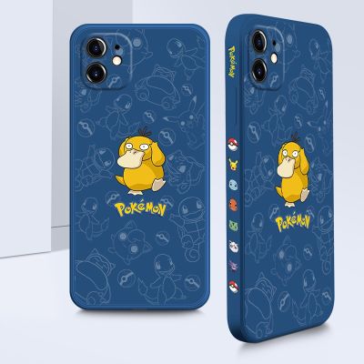 เคสไอโฟน 13 pro max เคสไอโฟน11 เคสไอโฟน7พลัส Psyduck Pikachu Digital Monster เคสไอโฟน12Pro เคส Apple13 11 silicone phone case 12promax เคสไอโฟน8พลัส side view Squirtle เคส6splus i7+ ixsmax เคสไอโฟนxr เคสไอโฟน6P all-inclusive anti-drop case