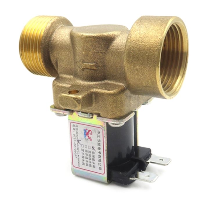 dc12v-แรงดันไฟฟ้าโซลินอยด์วาล์วปกติปิด6-point-ทองเหลืองน้ำอากาศปากน้ำสวิทช์การไหลสำหรับเครื่องกรองน้ำ