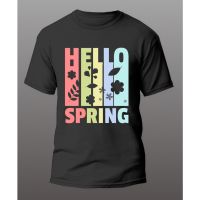 เสื้อยืดผู้ชาย Funny Spring Hello Spring Shirt, Funny Gif Size S - 2XL Unisex