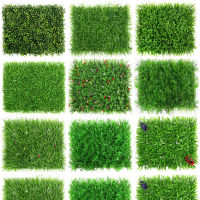 OperecwwartArtificial Plant Wall Milan Lawn Eucalyptus Green Plant Background Wall Wedding Home Decoration Plastic Fake Gras Flower Screen ！